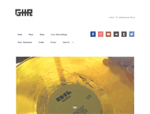 Tablet Screenshot of goldenhourrecords.com